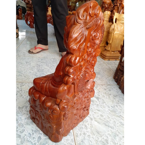 Tượng phật quan âm gỗ hương 40x20cm